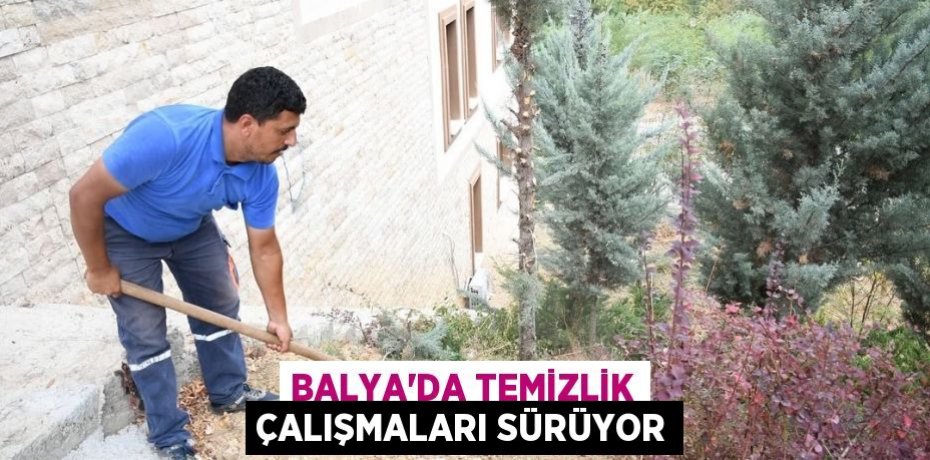BALYA'DA TEMİZLİK ÇALIŞMALARI SÜRÜYOR