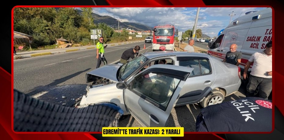Edremit'te trafik kazası: 2 yaralı  