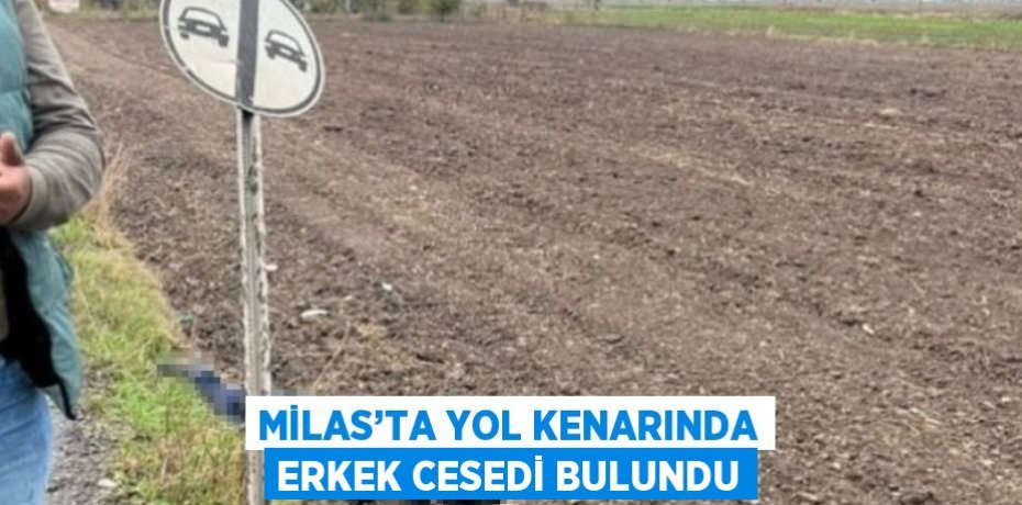 MİLAS’TA YOL KENARINDA ERKEK CESEDİ BULUNDU