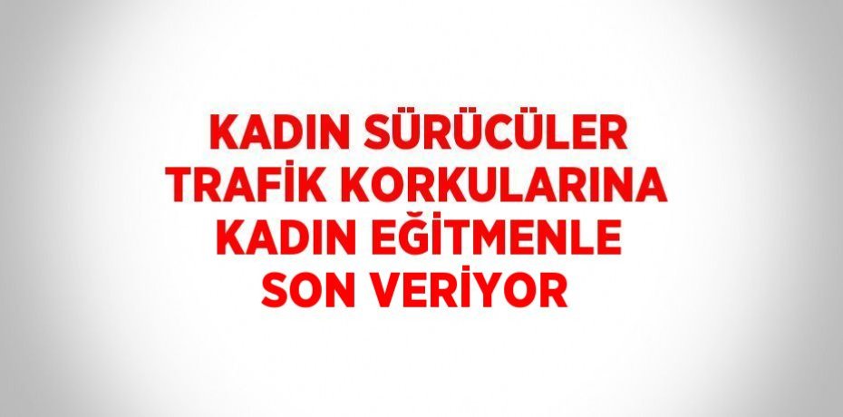 KADIN SÜRÜCÜLER TRAFİK KORKULARINA KADIN EĞİTMENLE SON VERİYOR