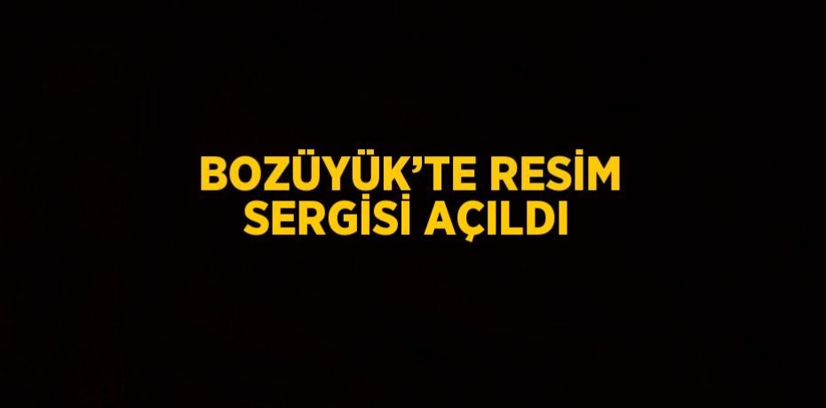 BOZÜYÜK’TE RESİM SERGİSİ AÇILDI