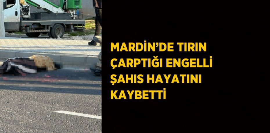 MARDİN’DE TIRIN ÇARPTIĞI ENGELLİ ŞAHIS HAYATINI KAYBETTİ