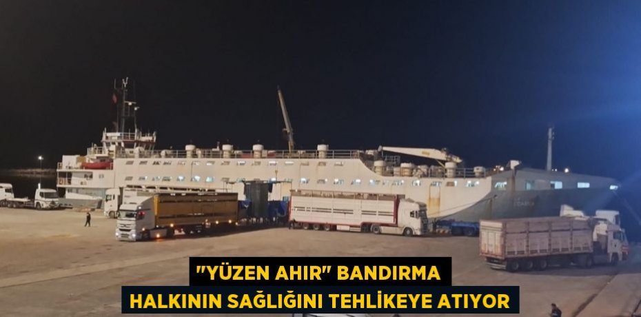 "Yüzen Ahır" Bandırma halkının sağlığını tehlikeye atıyor