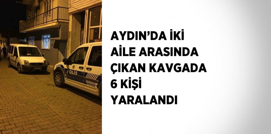 AYDIN’DA İKİ AİLE ARASINDA ÇIKAN KAVGADA 6 KİŞİ YARALANDI