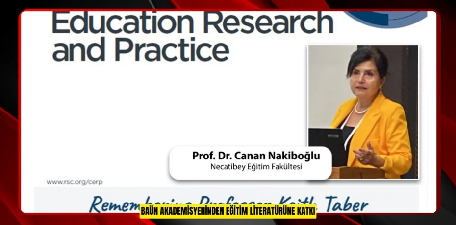 BAÜN AKADEMİSYENİNDEN EĞİTİM LİTERATÜRÜNE KATKI