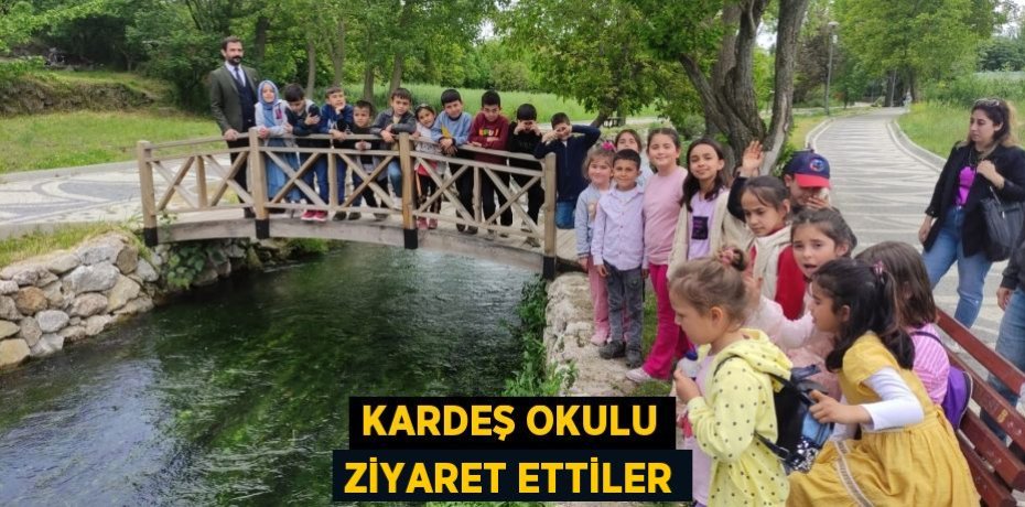 Kardeş okulu ziyaret ettiler