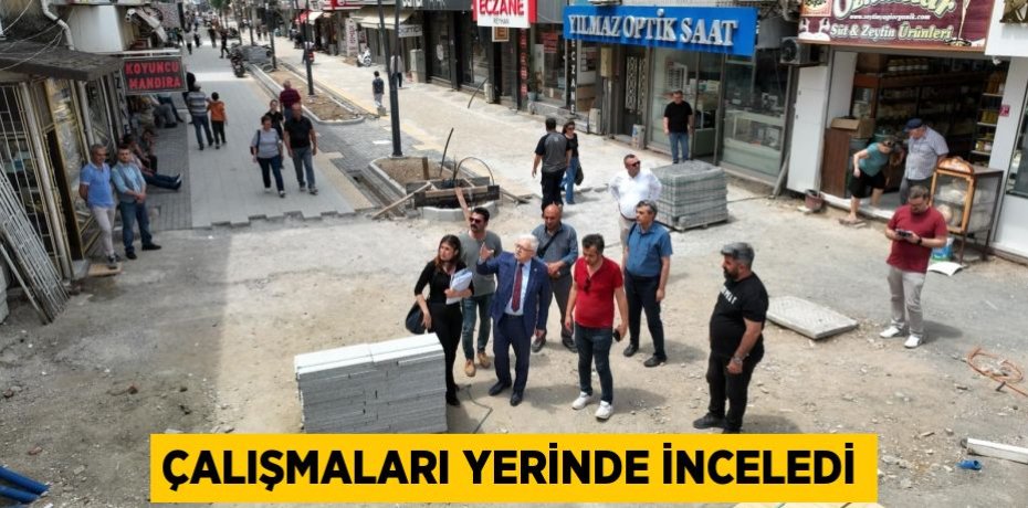 Çalışmaları yerinde inceledi