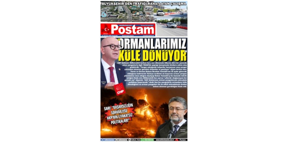 “ORMANLARIMIZ KÜLE DÖNÜYOR”