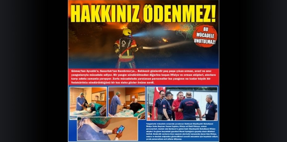 HAKKINIZ ÖDENMEZ!