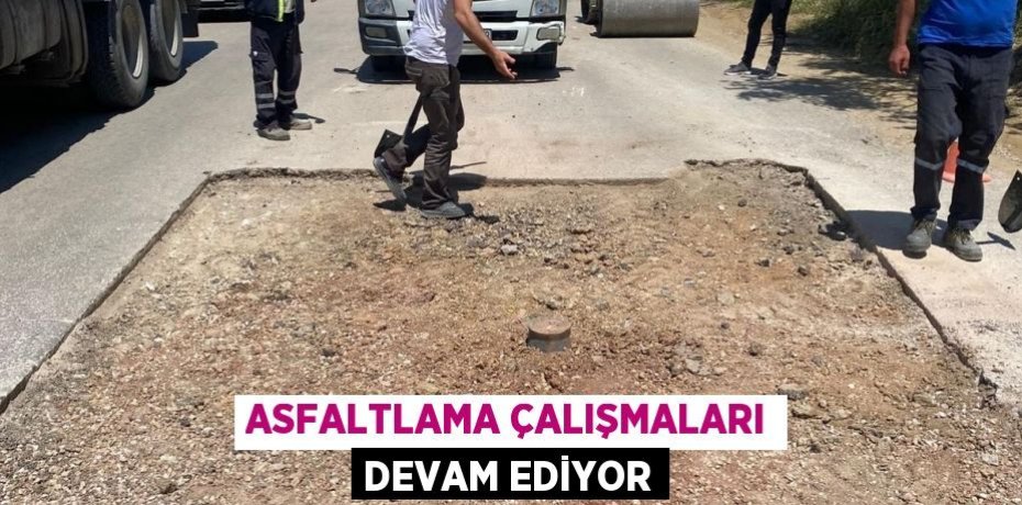 Asfaltlama çalışmaları devam ediyor
