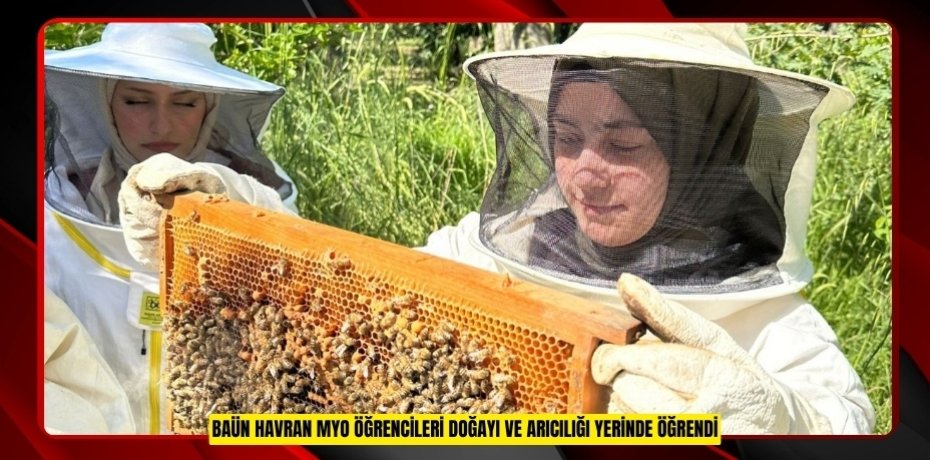 BAÜN HAVRAN MYO ÖĞRENCİLERİ DOĞAYI VE ARICILIĞI YERİNDE ÖĞRENDİ