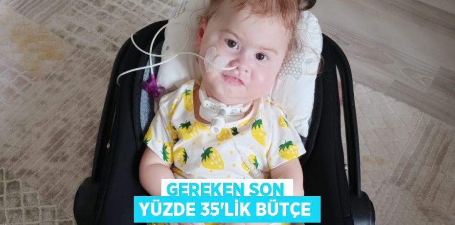 GEREKEN SON YÜZDE 35’LİK BÜTÇE