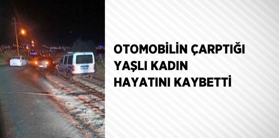 OTOMOBİLİN ÇARPTIĞI YAŞLI KADIN HAYATINI KAYBETTİ