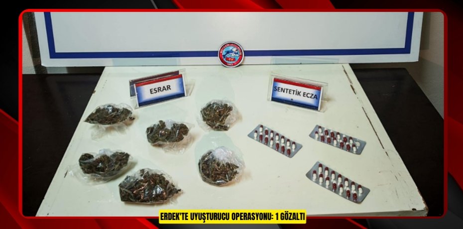 Erdek'te uyuşturucu operasyonu: 1 gözaltı