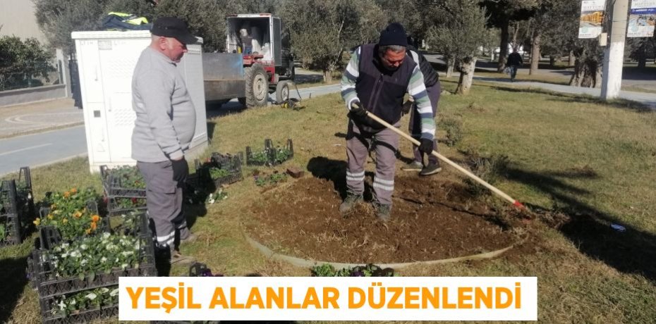 YEŞİL ALANLAR DÜZENLENDİ