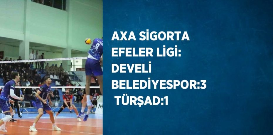 AXA SİGORTA EFELER LİGİ: DEVELİ BELEDİYESPOR:3  TÜRŞAD:1