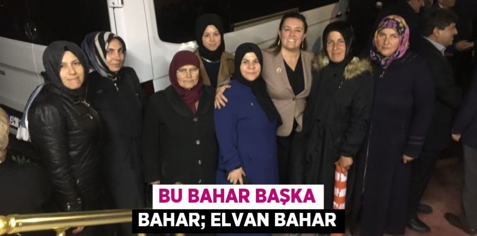 Bu bahar başka bahar; Elvan Bahar