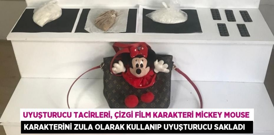 Uyuşturucu tacirleri, çizgi film karakteri Mickey Mouse karakterini zula olarak kullanıp uyuşturucu sakladı  