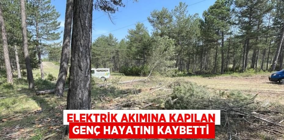 ELEKTRİK AKIMINA KAPILAN GENÇ HAYATINI KAYBETTİ