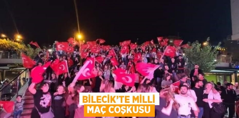 BİLECİK’TE MİLLİ MAÇ COŞKUSU