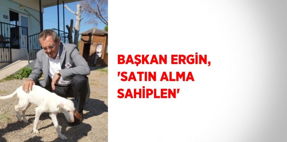 BAŞKAN ERGİN, 'SATIN ALMA SAHİPLEN'
