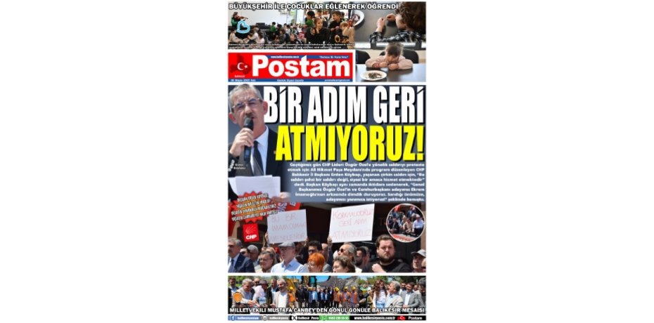 BİR ADIM GERİ ATMIYORUZ!