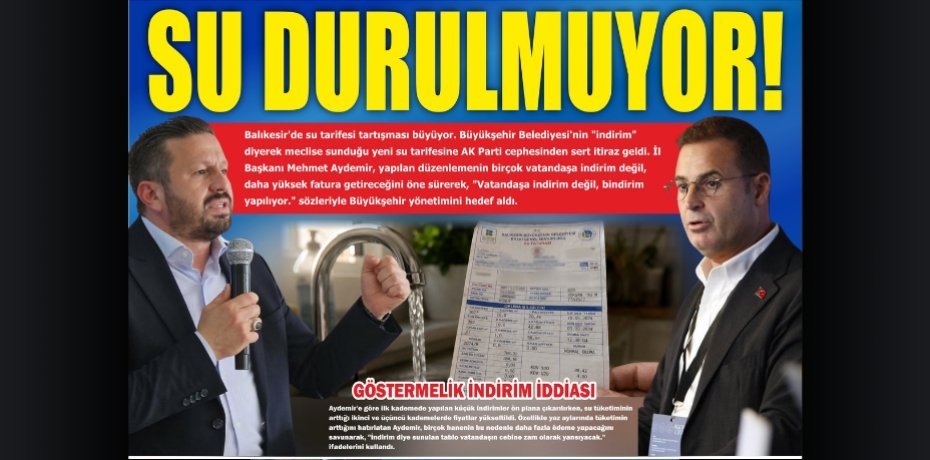 SU DURULMUYOR!