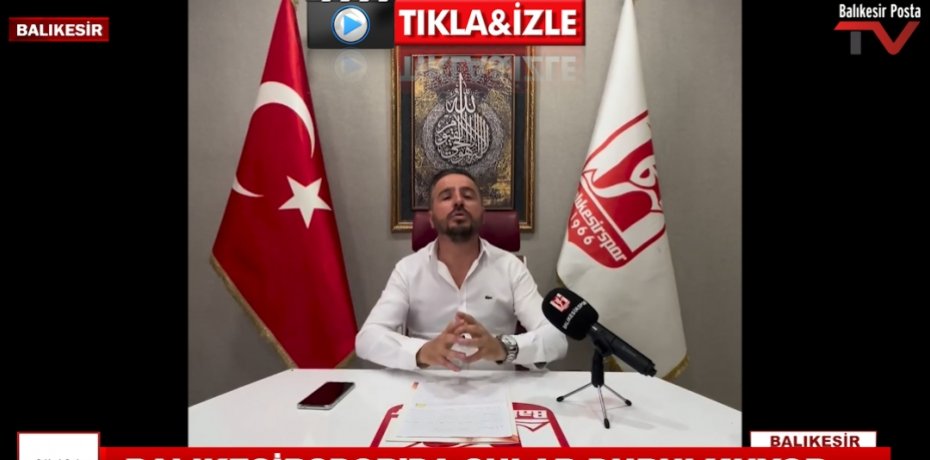 BALIKESİRSPORDA SULAR DURULMUYOR..