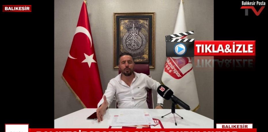 BALIKESİRSPORDA SULAR DURULMUYOR..