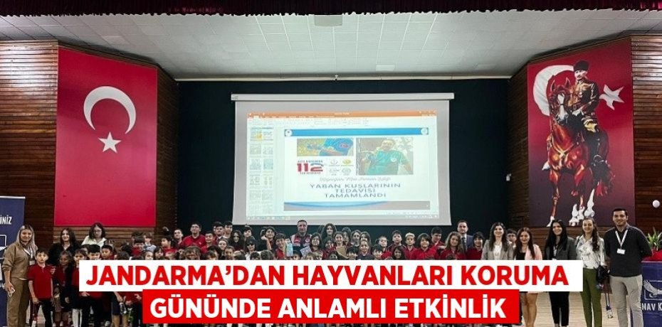 JANDARMA’DAN HAYVANLARI KORUMA GÜNÜNDE ANLAMLI ETKİNLİK
