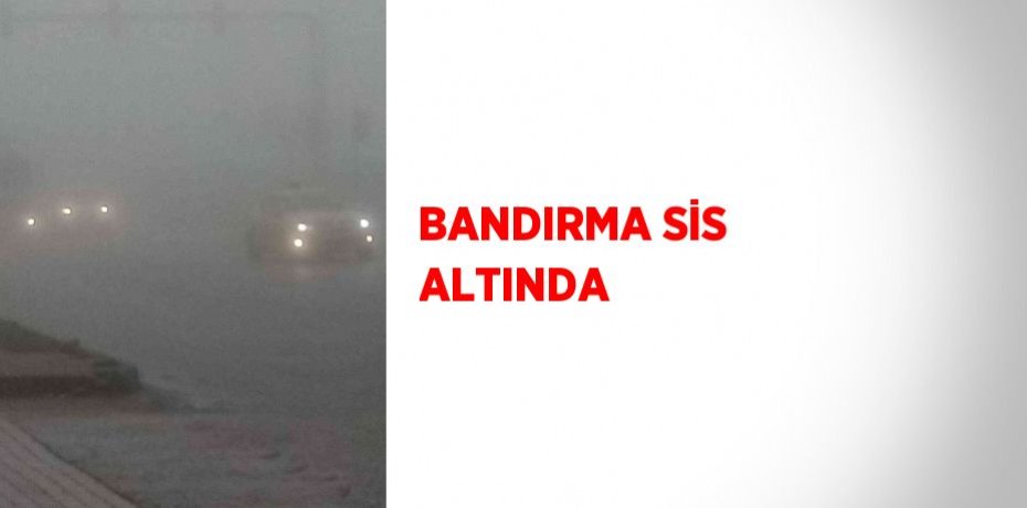 BANDIRMA SİS ALTINDA