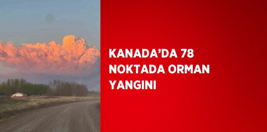 KANADA’DA 78 NOKTADA ORMAN YANGINI