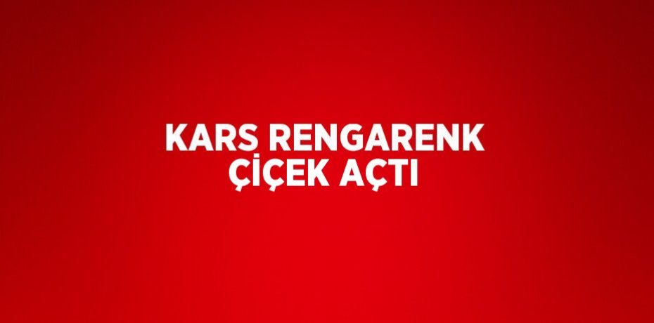 KARS RENGARENK ÇİÇEK AÇTI