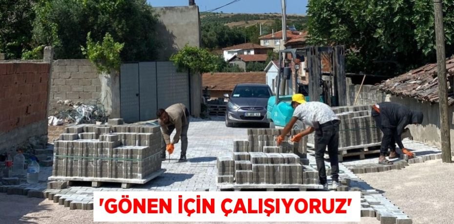 'GÖNEN İÇİN ÇALIŞIYORUZ'