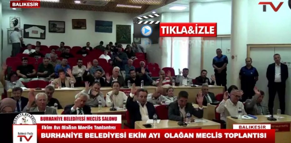 BURHANİYE BELEDİYESİ EKİM AYI OLAĞAN MECLİS TOPLANTISI