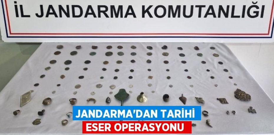 Jandarma’dan tarihi eser operasyonu 