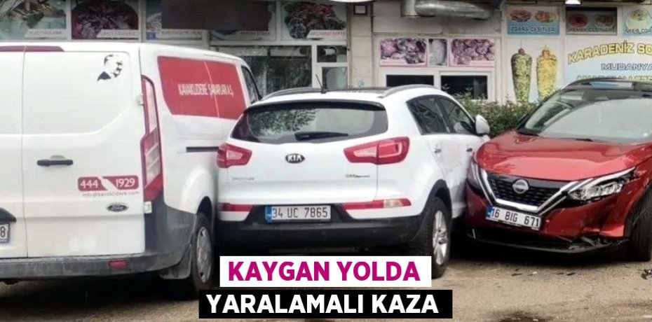 KAYGAN YOLDA YARALAMALI KAZA