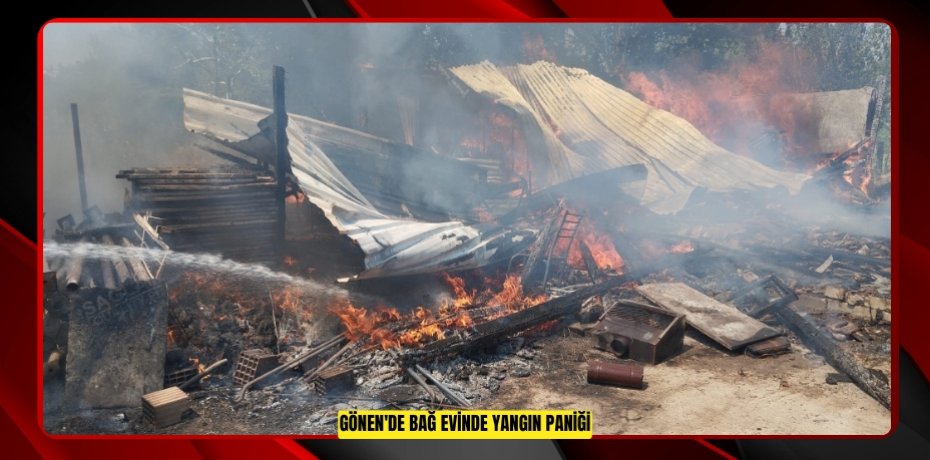 Gönen'de bağ evinde yangın paniği