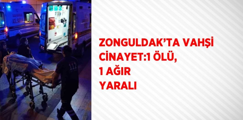 ZONGULDAK’TA VAHŞİ CİNAYET:1 ÖLÜ, 1 AĞIR YARALI