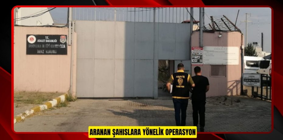 ARANAN ŞAHISLARA YÖNELİK OPERASYON