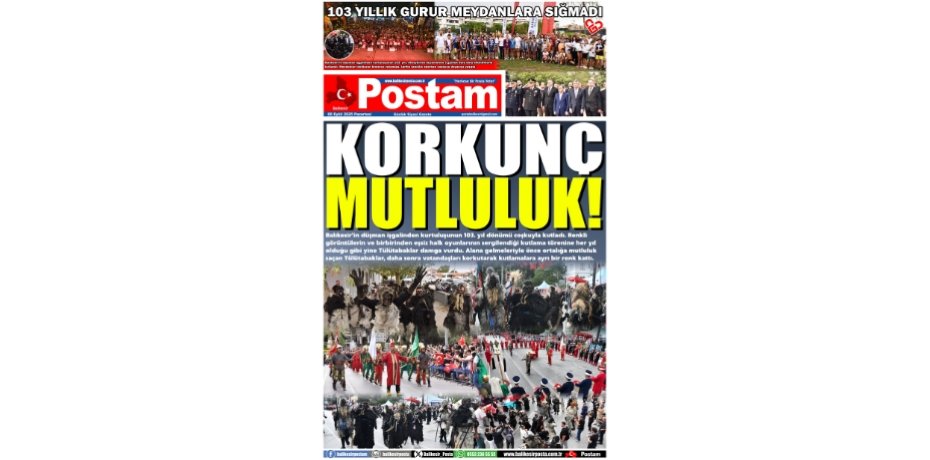 KORKUNÇ MUTLULUK!