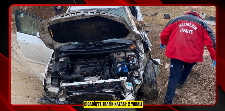 Bigadiç'te trafik kazası: 2 yaralı