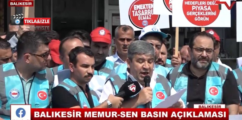 BALIKESİR MEMUR-SEN BASIN AÇIKLAMASI  1