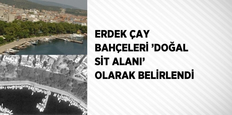 ERDEK ÇAY BAHÇELERİ ’DOĞAL SİT ALANI’ OLARAK BELİRLENDİ