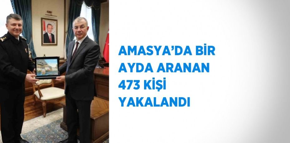 AMASYA’DA BİR AYDA ARANAN 473 KİŞİ YAKALANDI