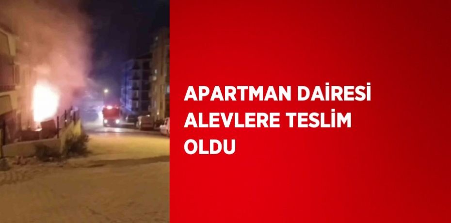 APARTMAN DAİRESİ ALEVLERE TESLİM OLDU