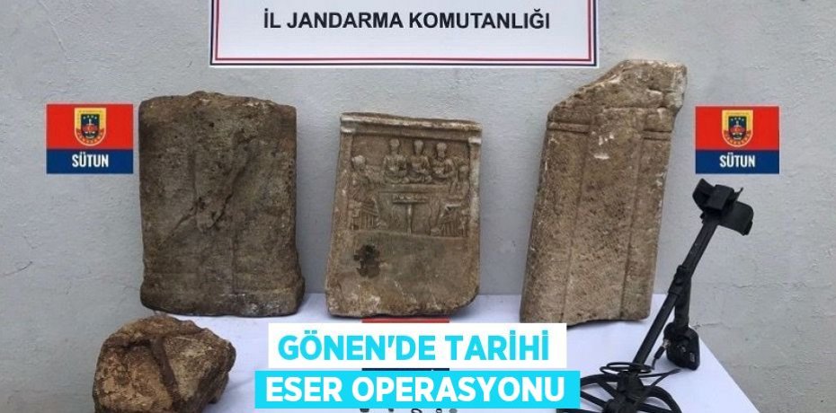 Gönen'de tarihi eser operasyonu