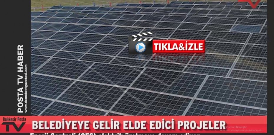 BELEDİYEYE GELİR ELDE EDİCİ PROJELER