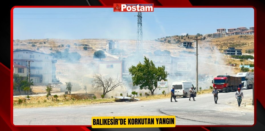 Balıkesir’de korkutan yangın