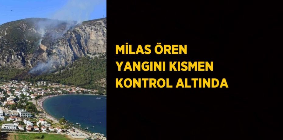 MİLAS ÖREN YANGINI KISMEN KONTROL ALTINDA